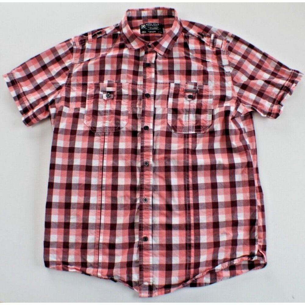 Marc Ecko Cut & Sew Button Up Shirt Men's Size M